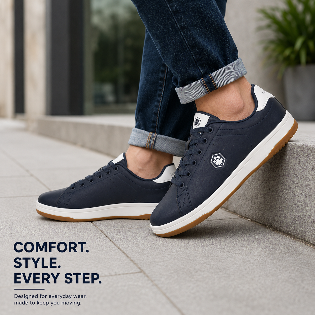 Lumberjack Rea Navy Blue Men's Casual Sneakers