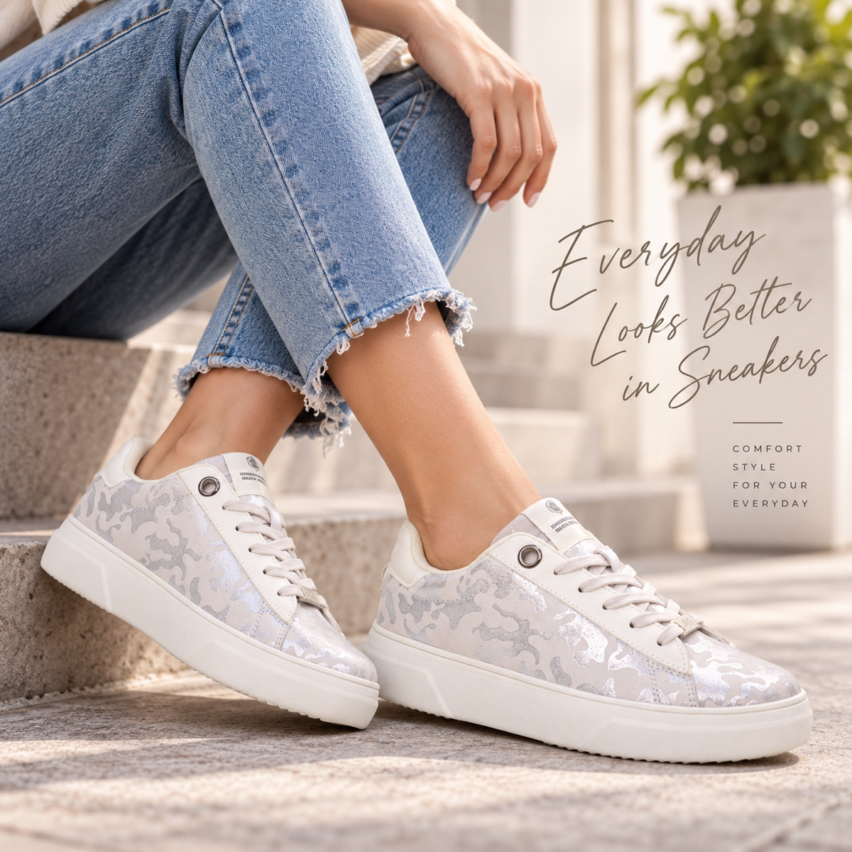 Lumberjack GELLER Women's White Sneakers