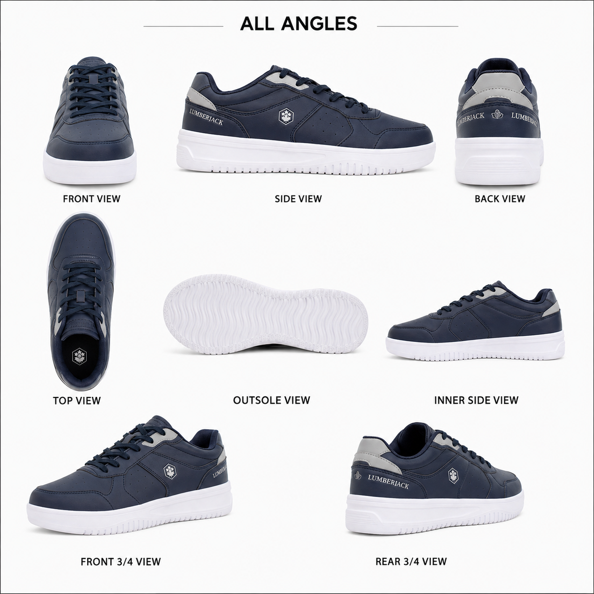 Lumberjack Udemy Men's Midnight Blue Casual Sneakers