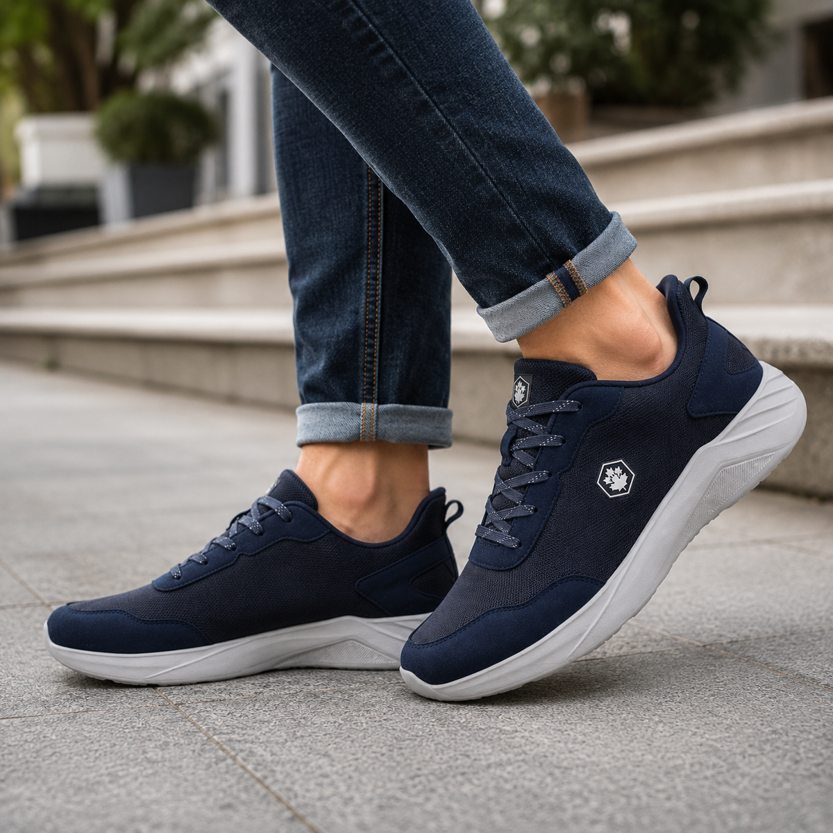 Lumberjack Karter Men's Navy Blue Casual Sneakers