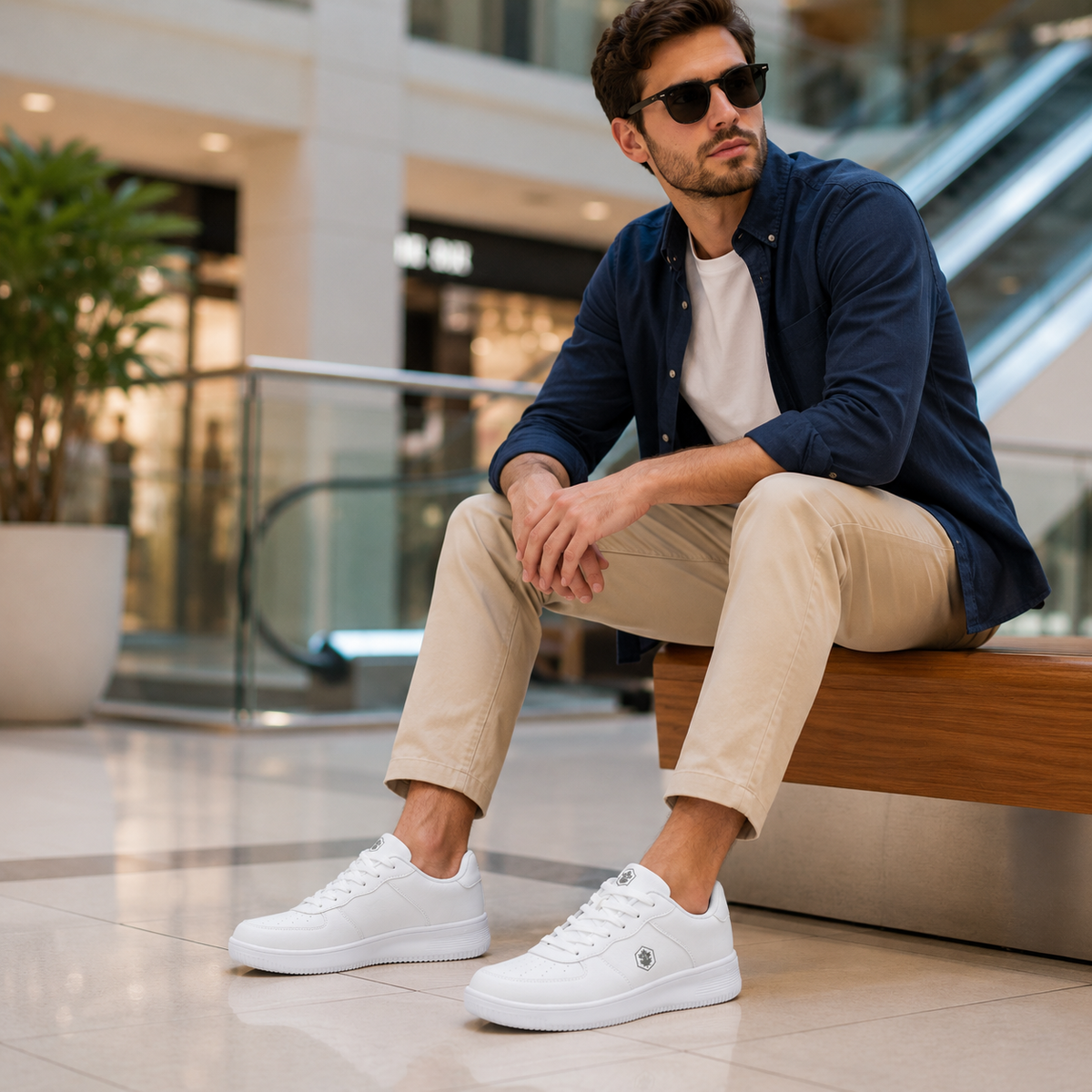 Lumberjack FINSTER Men’s White Sneakers