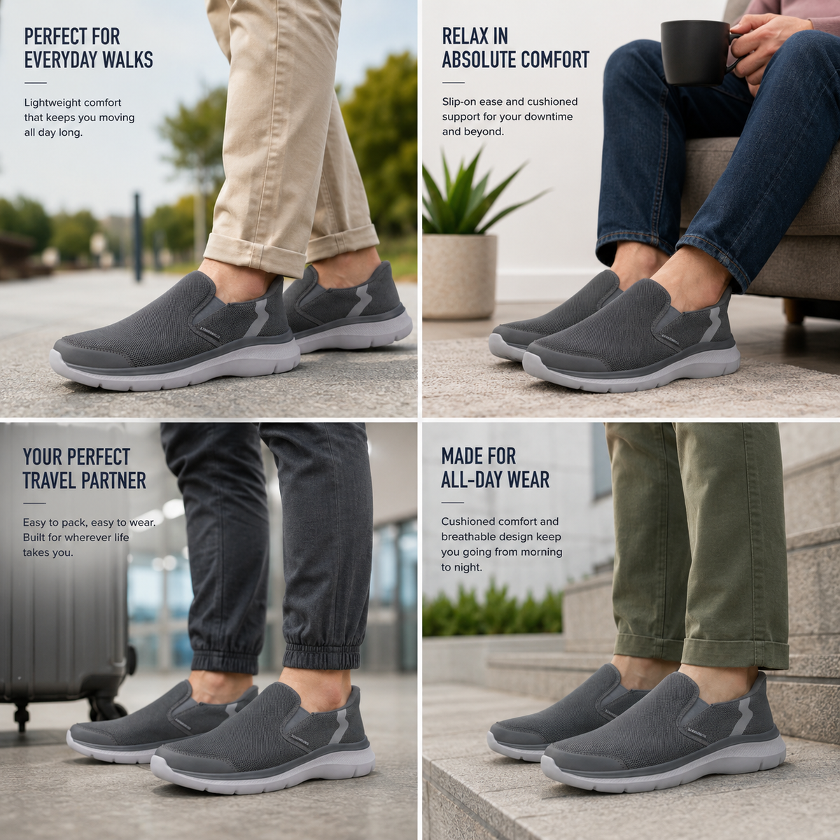 Lumberjack CARLO Men's Grey Casual Sneakers